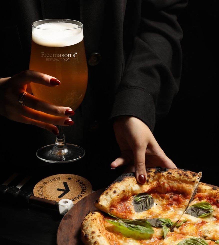 Freemason's Brewworks craft beer and pizza